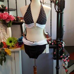 Ralph Lauren Anne Cole Bikini Size M 6 NWT